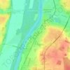 Chantier Blanc topographic map, elevation, terrain