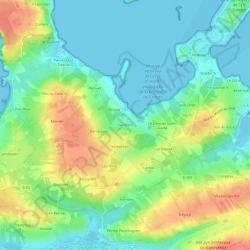 Kerifloch topographic map, elevation, terrain