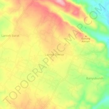 Lantek Temor topographic map, elevation, terrain
