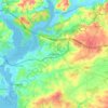 Estômbar topographic map, elevation, terrain