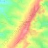 Chenevière topographic map, elevation, terrain