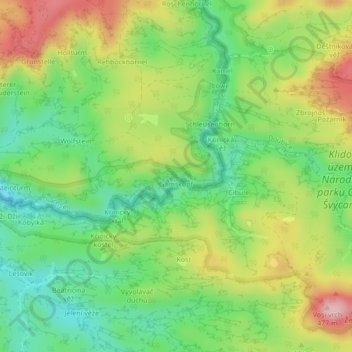 Gamskopf topographic map, elevation, terrain