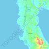 Calatagan topographic map, elevation, terrain