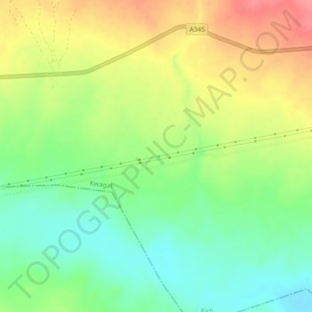 Kaloma topographic map, elevation, terrain