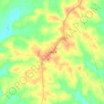Scottland topographic map, elevation, terrain