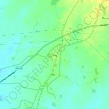 Ragja topographic map, elevation, terrain