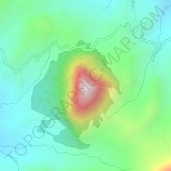 Cerro Tusa topographic map, elevation, terrain