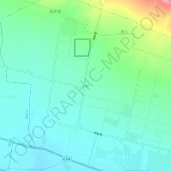 北郭 topographic map, elevation, terrain