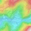 Les Mouniers topographic map, elevation, terrain