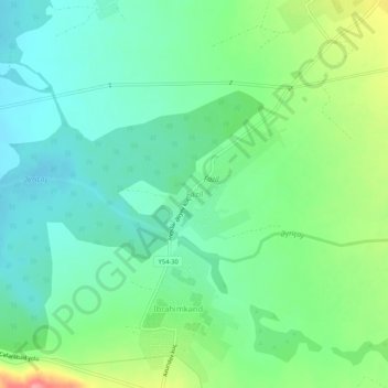 Fazil topographic map, elevation, terrain