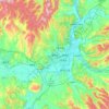 爱民区 topographic map, elevation, terrain