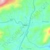 Clayton topographic map, elevation, terrain