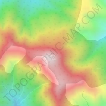 Mount Lanat topographic map, elevation, terrain