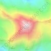Tetnuldi topographic map, elevation, terrain