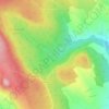 Llanwonno topographic map, elevation, terrain