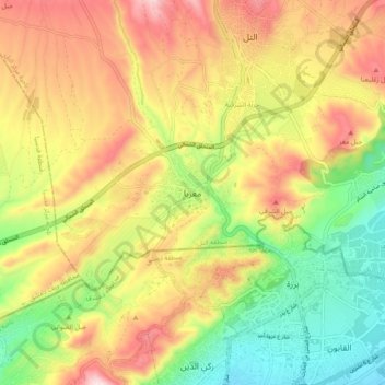 Ma'raba topographic map, elevation, terrain