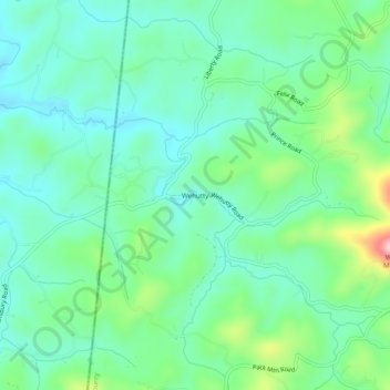 Wehutty topographic map, elevation, terrain