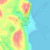 Kirkcolm topographic map, elevation, terrain