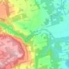 Glen Huron topographic map, elevation, terrain