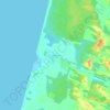 Hokio Beach topographic map, elevation, terrain