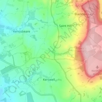 Orway topographic map, elevation, terrain