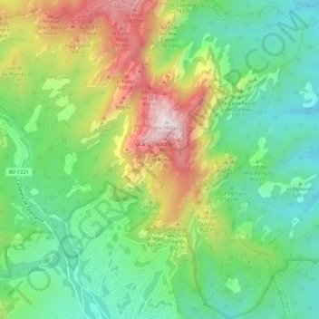 Can Pobla topographic map, elevation, terrain
