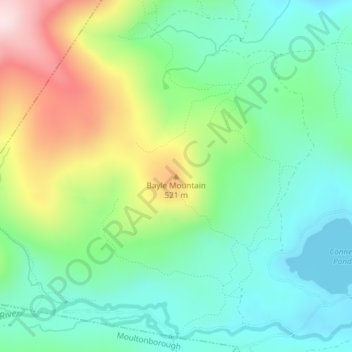 Bayle Mountain topographic map, elevation, terrain