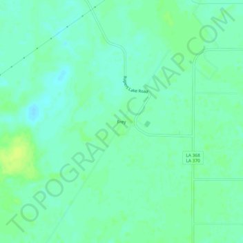 Frey topographic map, elevation, terrain
