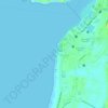 Miramar beach topographic map, elevation, terrain