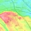Chaul End topographic map, elevation, terrain