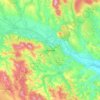 Chernivtsi topographic map, elevation, terrain