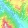 Денисова пещера topographic map, elevation, terrain