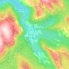 Oppland topographic map, elevation, terrain