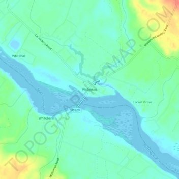 Walkerton topographic map, elevation, terrain