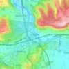 Pixham topographic map, elevation, terrain