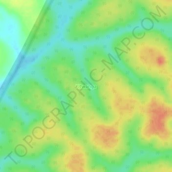 Kitwanga topographic map, elevation, terrain