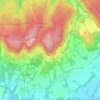 Pitch Hill topographic map, elevation, terrain