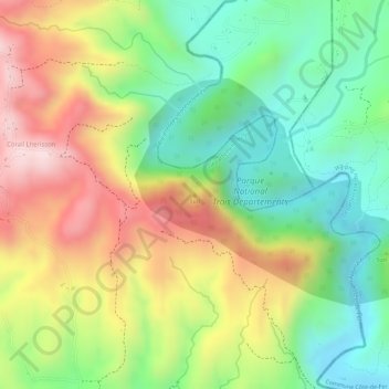 Sud topographic map, elevation, terrain