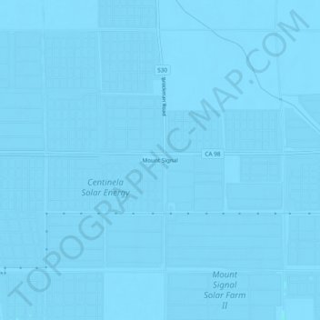 Mount Signal topographic map, elevation, terrain