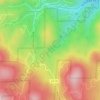 Maxwell Falls topographic map, elevation, terrain