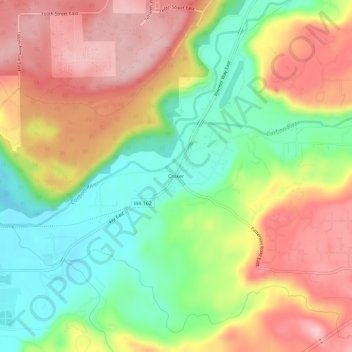 Croker topographic map, elevation, terrain