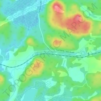 Worthington topographic map, elevation, terrain