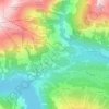 Königsleiten topographic map, elevation, terrain