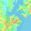 Sandspit topographic map, elevation, terrain