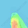 Nungwi topographic map, elevation, terrain