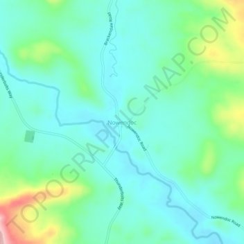 Nowendoc topographic map, elevation, terrain
