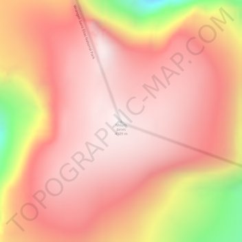 Mount Jarvis topographic map, elevation, terrain