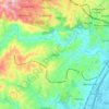 Umlazi topographic map, elevation, terrain