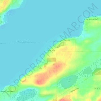 Indian Hills topographic map, elevation, terrain