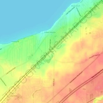 Weyer topographic map, elevation, terrain